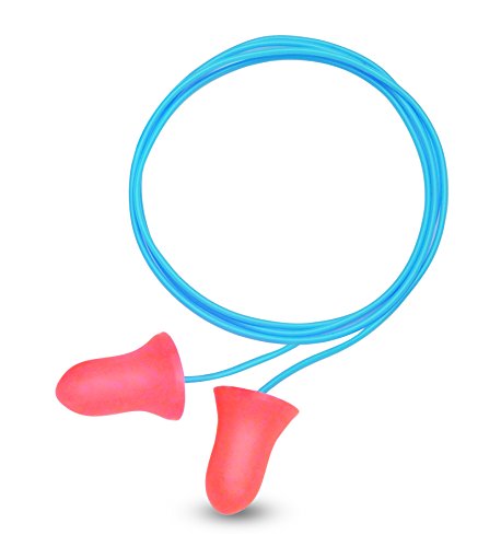 Honeywell 3301130 Howard Leight Einweg-Ohrstöpsel mit Kabel Max, SNR 37 (Packung mit 100 Paar)
