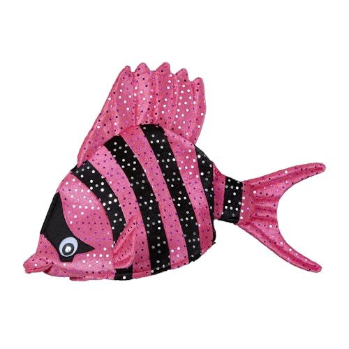 W WIDMANN MILANO Party Fashion - Hut Tropischer Fisch, Plüschhut mit Pailletten, Tierkostüm, Fasching