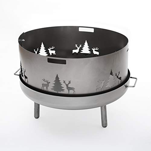 Funkenschutz mit Wildmotiv passend für alle Feuerschalen Ø 60 cm und Ø 55 cm