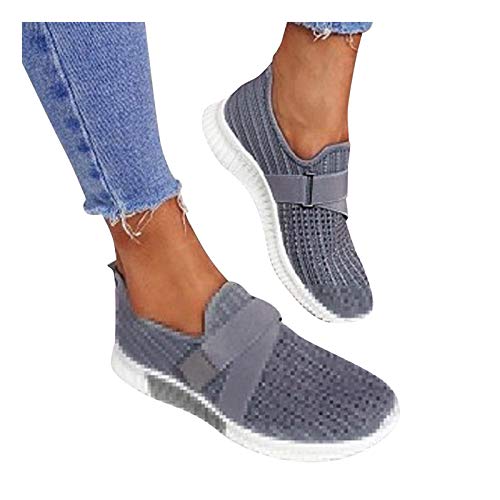 Fulidngzg Damen Laufschuhe 42 Leicht Bequeme Gym Running Schuhe Wasserdicht Walkingschuhe Joggingschuhe Weich Outdoor Turnschuhe Rutschfeste Atmungsaktiv Sneaker Tennis Freizeitschuhe Sportschuhe