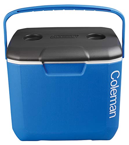 Coleman Cool Box 30QT Performance Cooler, 28 Liter Fassungsvermögen, große Hochleistungs-Kühlbox, Eisbox für Getränke, blau