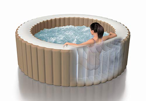 Intex Whirlpool Pure SPA Bubble Massage - Ø 216 cm x 71 cm, für 6 Personen, Fassungsvermögen 1.098 l, beige, 28428