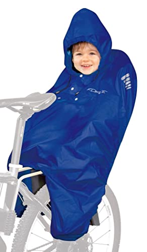 Kinder Poncho Regen Regenponcho Kindersitz Fahrrad Rad Regenschutz Schutz Blau