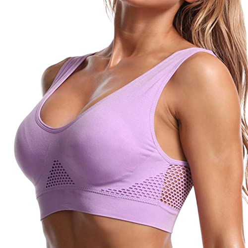 Asija Sport BH, Damen Rückenfreier BH Unsichtbar Triangel Spitze BH U-Förmiger Rücken BH Tief V-Ausschnitt Bralette für Brautkleider