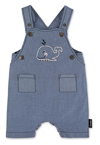 Sterntaler Baby - Jungen Kurze Latzhose Wal Kurze Latzhose Wal, mittelblau, 80