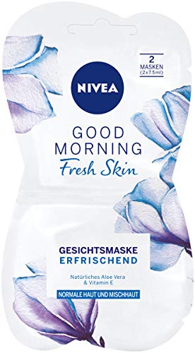 NIVEA Good Morning Fresh Skin Gesichtsmaske im 1er Pack (1 x 15 ml), erfrischende Gesichtspflege Maske verwöhnt die Haut, Hautpflege Maske für normale und Mischhaut