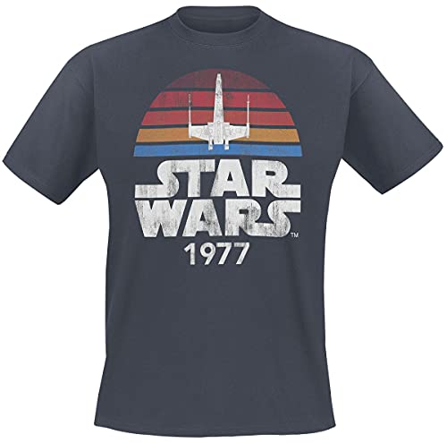 Star Wars Since 1977 Männer T-Shirt anthrazit L 100% Baumwolle Fan-Merch, Filme