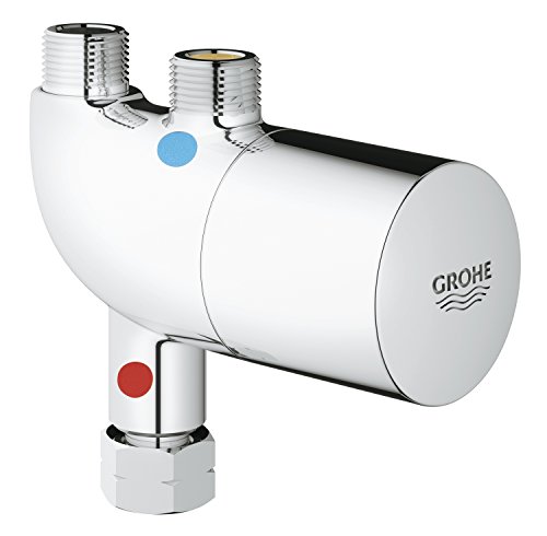 GROHE Grohtherm Micro - Thermischer Verbrühschutz/Untertischthermostat (thermische Desinfektion, 15-43° C), chrom, 34487000