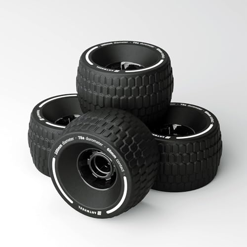 ANTWHEEL All-Terrain Longboard-Räder, 100 mm, Elektro-Skateboard-Räder, 78 A High Rebound Urethan-Räder (All-Terrain-Räder)