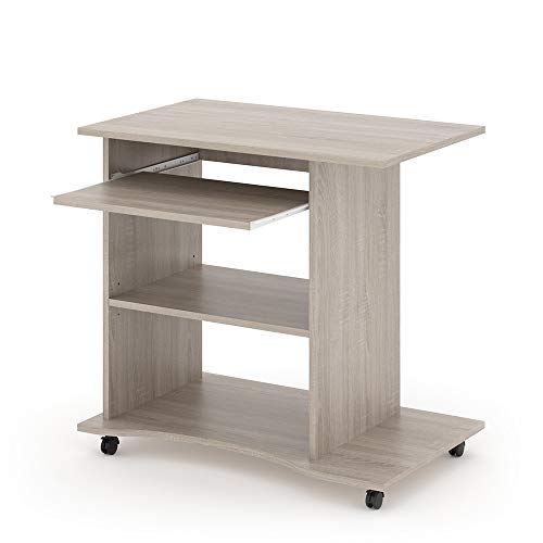 Vicco Schreibtisch Harm, Arbeitstisch für das Büro, Sonoma, 80 x 50 cm