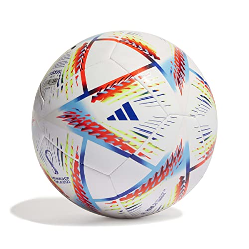 adidas Al Rihla Trainingsball H57798, Unisex-Fußbälle, Weiß/Pantone, Talla 5 EU