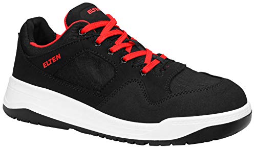 ELTEN Unisex Elten Sikkerhedssko Maverick sort lav Esd S3, mænd, sporty, sneakers, letvægt, sort, stålhætte Sicherheitssneaker, Schwarz, 43 EU