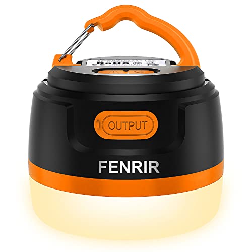 FENRIR Campinglampe LED Camping Licht USB Aufladbar 6400mah mit Eingebauter Starker Magnet IP66 Wasserdicht Zeltlampe mit 8 Licht Modi für Wandern, Notfall, Ausfälle, Angeln（Orange）