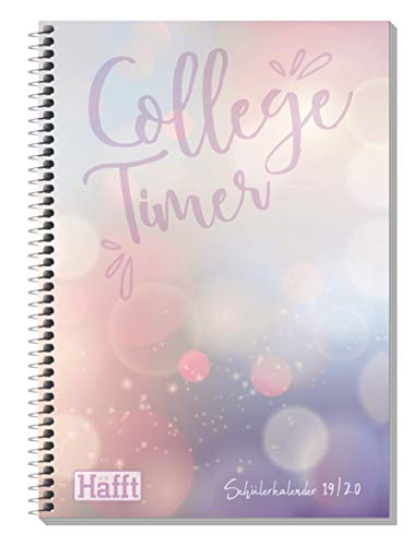 Häfft College-Timer A5 2019/2020 [Bubbles] Schülerkalender, Schüler-Tagebuch, Schülerplaner mit Brot & Schwein Comics, Fun Facts, Stickern und mehr!
