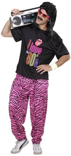 Widmann - Kostüm 80er Jahre Junge, T-Shirt, weite Hose, Mottoparty, Karneval