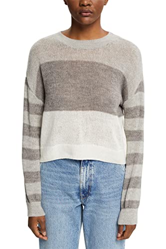 ESPRIT Damen 082ee1i309 Pullover, Light Grey, M EU