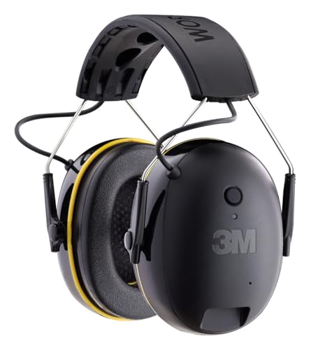 3M WorkTunes Connect 90543EC1, Kabelloser Gehörschutz mit Bluetooth®-Technologie, integriertes Mikrofon zum Telefonieren, Hi-Fi Klangqualität, Kapsel-Gehörschutz für laute Umgebungen (94-105 dB)