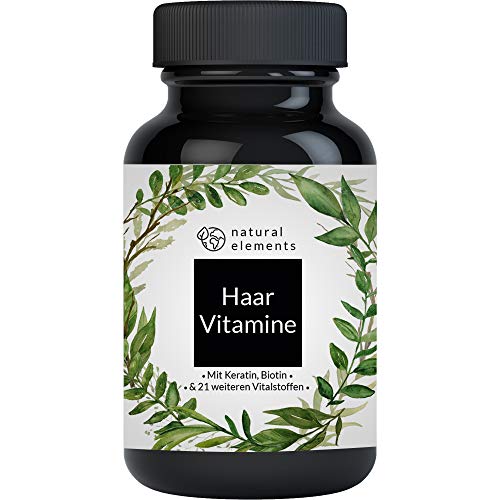 Haar Vitamine - 180 Kapseln - Premium: Hochdosiert mit Keratin, Biotin, Selen, Zink, Hirseextrakt, bioaktiven B-Vitaminen & mehr - Für Haare Haut & Nägel - Laborgeprüft und in Deutschland produziert
