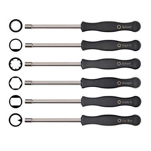 SWNKDG Vergaser Schraubendreher Set Einstellwerkzeug 6Pcs passend für Husqvarna 125 135 136 137 141 142 235 235e 236 236e 240 240e 435 435e 440e von McCulloch Partner Poulan Motorsägen