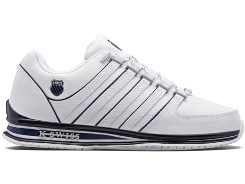 K-Swiss Homme Rinzler Basket, extérieur blanc , 43 EU