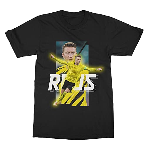 Reus Das Beste Fußballspieler Fan Design T-Shirt (Black, X-Groß)