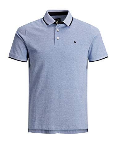 JACK&JONES Essentials Mens Bright Cobalt Polo-Shirt