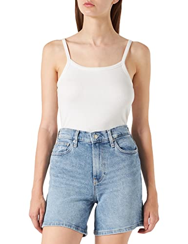 Calvin Klein Jeans Damen MOM Shorts, Denim Medium, 32W (Regular)