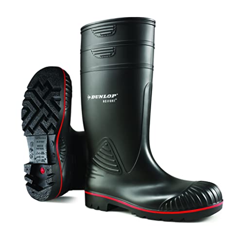 Dunlop Protective Footwear Acifort Heavy Duty full safety Unisex-Erwachsene Gummistiefel, Schwarz, 46