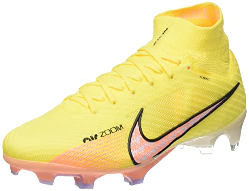 Nike Herren Zoom Mercurial Superfly 9 Elite Fg Football Shoes, Yellow Strike/Sunset Glow-Barely Grape, 41 EU