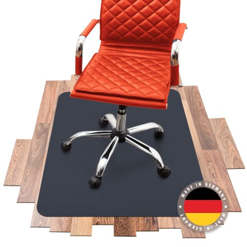 SCHMIEDWERK Bodenschutzmatte farbig | Bürostuhl Unterlage | Kratzfest | Made in Germany (Anthrazit, 90 x 120 cm)