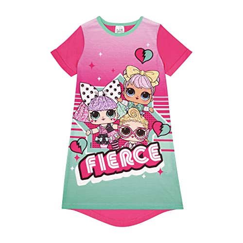 LOL Surprise! Mädchen-Nachthemd, Puppen-Nachthemd, Alter 5 bis 12 Jahre, rose, 9-10 Jahre