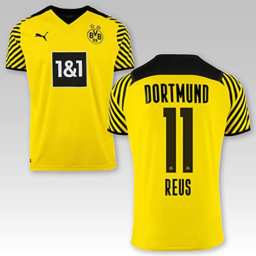 TSH7NDF Dortmund Kinder Trikot Marco Reus # 11 2021/22, Größe:164, Spielername:11 Reus