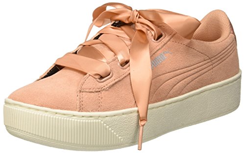 PUMA Damen Vikky Platform Ribbon S Sneaker, Dusty Coral-Dusty Coral, 39