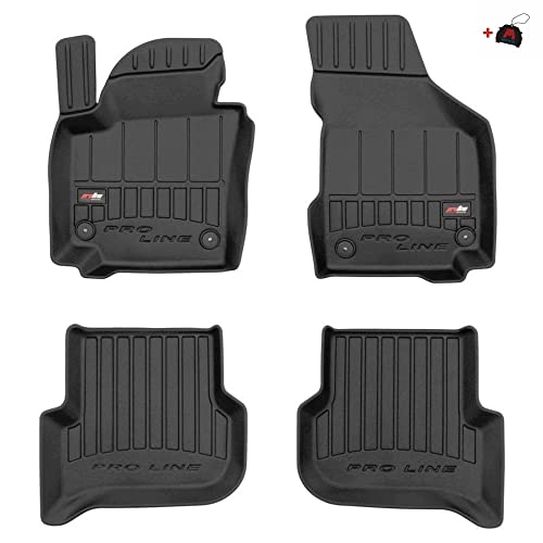 M MOTOS Gummimatten Auto Fussmatte passt für SEAT Altea 2004-2015, Volkswagen Golf Plus 2005-2014 Verbessern Sie Ihren Reisekomfort mit Antirutschmatte Auto 3D- Allwetter fußmatten Auto, Schutz vor Ve