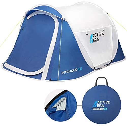 Active Era™ Premium Wurfzelt für 2 Personen - 100% wasserfestes Zelt mit verbesserter Belüftung und praktischer Tragetasche - Perfekt für Festivals und Camping