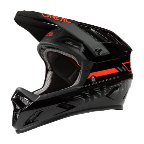 O'NEAL | Mountainbike-Helm | MTB Downhill | Sicherheitsnorm EN1078, Ventilationsöffnungen für Luftstrom & Kühlung, ABS Außenschale | Backflip Helmet Eclipse | Erwachsene | Schwarz Grau | Größe M