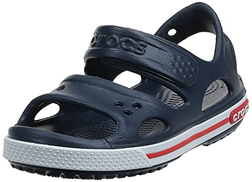 Crocs Crocband II Sandal Kids, Unisex - Kinder Sandalen, Blau (Navy/White), 27/28 EU