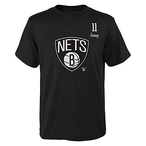 Outerstuff Distressed Player T-Shirt Brooklyn Nets Kyrie Irving Black L