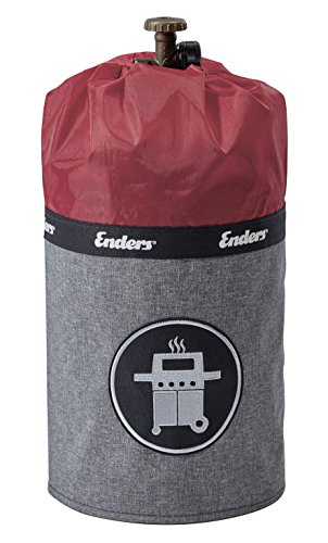 Enders Gasflaschenhülle Style Red 5114, Gasflasche Grill-Abdeckung 5 kg, Keine Rostränder durch Silikonfüße, feuerfest, UV-Schutz