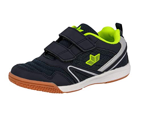 Lico BOULDER V Unisex Kinder Multisport Indoor Schuhe, Marine/ Lemon, 32 EU