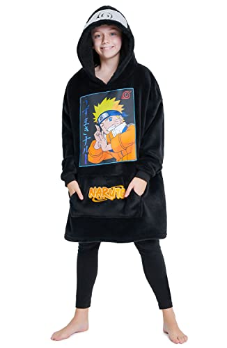 Naruto Übergroße Decke Hoodie Kinder Anime Kapuzenpullover Jungen und Mädchen Teenager
