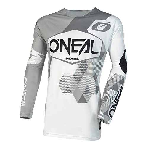 O'NEAL | Motocross-Shirt Langarm | MX MTB Mountainbike | Superleichtes Jersey mit großer Bewegungsfreiheit, perfekte Passform | Mayhem Jersey Covert V.23 | Erwachsene | Weiß | Größe M