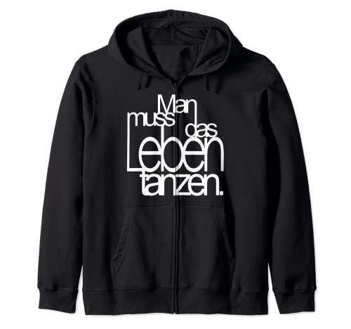 Nietzsche Design für Tänzer denn Man muss das Leben tanzen Kapuzenjacke