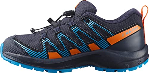 Salomon XA Pro V8 ClimaSalomon Waterproof Kinder Trailrunning-Schuhe, Präzise Passform, Grip in jedem Gelände, Sportlicher Look, Navy Wil, 39
