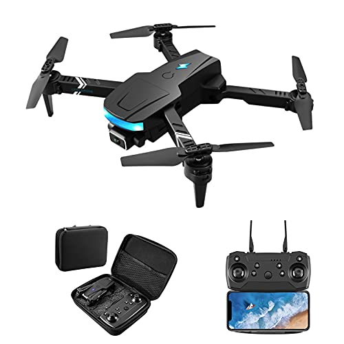E525 Drohne mit HD Dual Kamera,Drohne für Anfänger, 1080P HD Faltbar RC Quadcopter mit FPV WLAN Live Übertragung,HD-Videoübertragung,360° Flip (Schwarz)