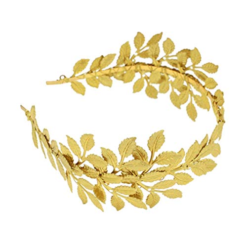 Frcolor Bridal Stirnband Golden Leaf Barock Kopfschmuck Vintage Bridal Zubehör