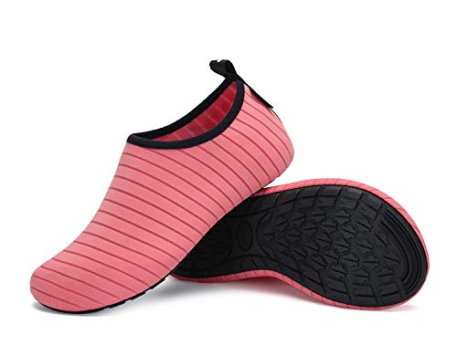 SAGUARO Hausschuhe Leichte Cozy Slipper rutschfest Pantoffeln Herrenhausschuhe Damen Herren,Rosa,42/43 EU