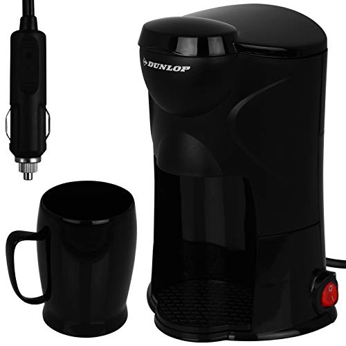 Dunlop - Kaffeemaschine - Kaffee - Kaffe to go - Auto 12V - LKW 24V - für 1 Tasse - mit Modellwahl (1 Tasse 12V)