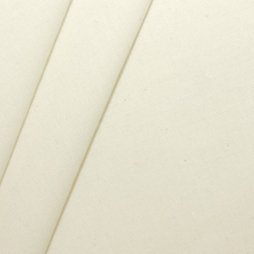STOFFKONTOR 100% Baumwolle Nessel leichte Qualität - Meterware, Farbe natur/ecru - unbehandelt - zum Nähen von Bekleidung, Futterstoff, Sonnenschutz und Dekoration