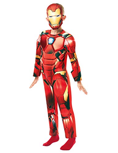 Rubie's 640830S Offizielles Marvel Avengers Iron Man Deluxe-Kinderkostüm, kleines Alter 3-4, Höhe 104 cm